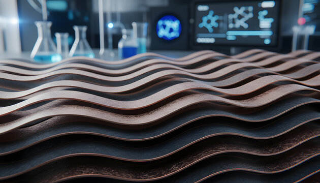 Wavy Metal Sheets in Laboratory Setting