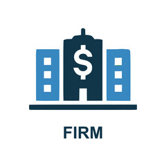 Financial Institution Icon: A modern, minimalist illustration of a financial institution, embodying stability and prosperity through its clean design and symbolic representation.