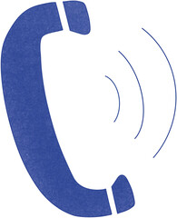 blue phone icon