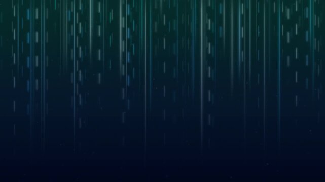 Vertical light beams and particles drift across a dark gradient