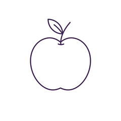 Obraz premium Clean Fruit Outline Graphic
