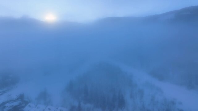 Foggy Winter Morning In Vail 02