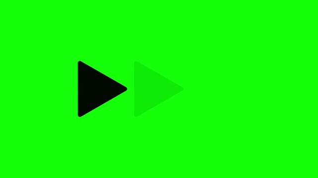 早送りアニメーション（矢印：黒、グリーンバッグ）002