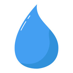 Blue Water Droplet Icon