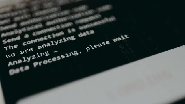 Command line interface system process, recovering the password, cybersecurity concept