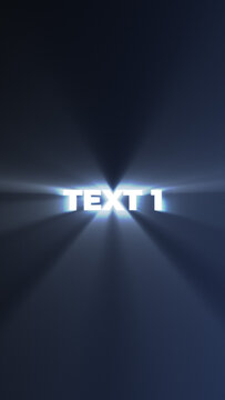 Backlight Gradient Text Animation Title Vertical for Social Media