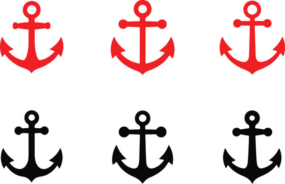 Six-anchor 3x2 grid vector with copy space for designers
