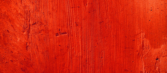 Obraz premium Red background with concrete texture. Cement Red plaster walls have smooth and rough concrete surfaces