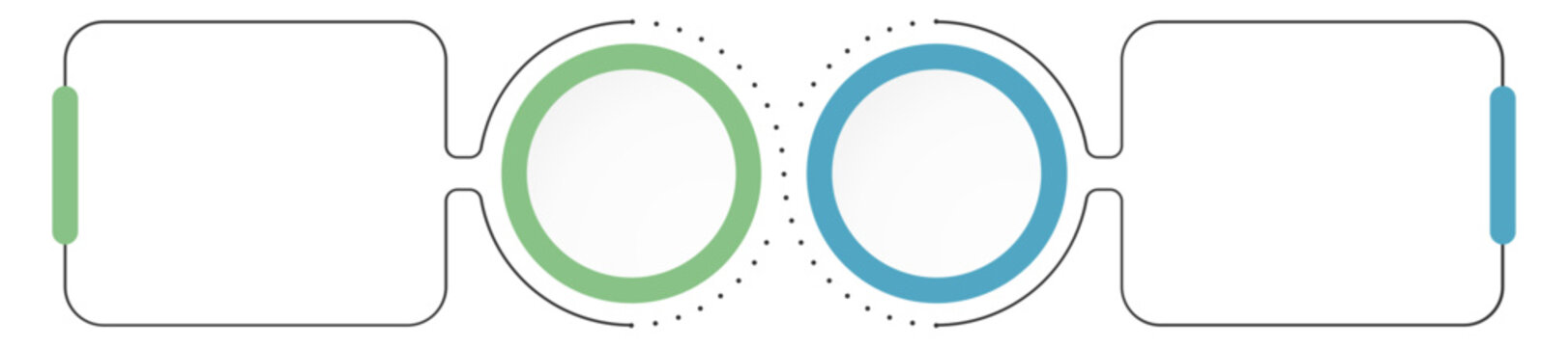 Infographic template with two options