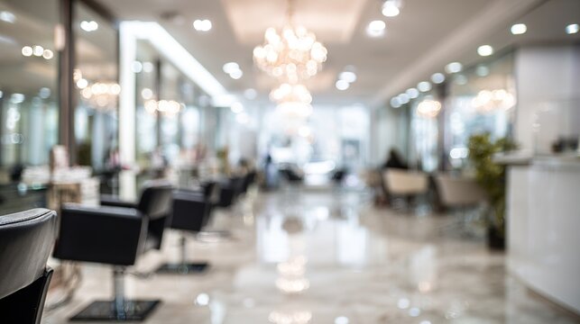 Luxurious beauty salon interior for a spa, hair salon, cosmetology center, business or promotion of professional care products