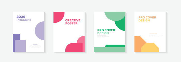 Annual report brochure flyer design, Leaflet presentation, Corporate report cover abstract geometric book cover templates, layout in A4 size