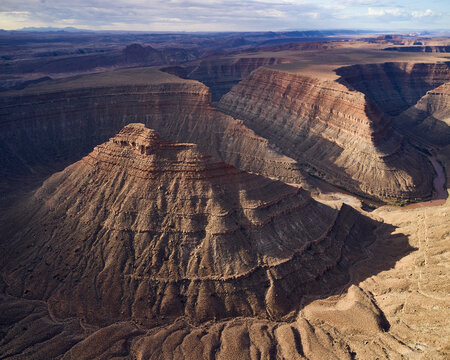 Rincon Butte, Formation left behind when San Juan River Changed