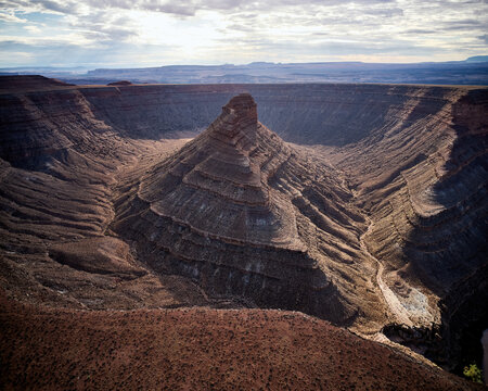 Rincon Butte, Formation left behind when San Juan River Changed