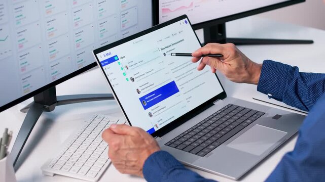Man Boosting Sales With CRM System