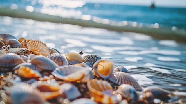 sea shells on the beach