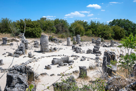 Rock formation Pobiti Kamani (Upright Stones), Bulgaria