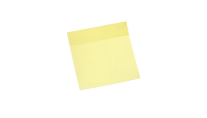 Sticky note reminder. Post it note paper. Yellow sheets for notes isolated with clipping path on background.