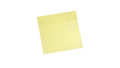 Sticky note reminder. Post it note paper. Yellow sheets for notes isolated with clipping path on background.
