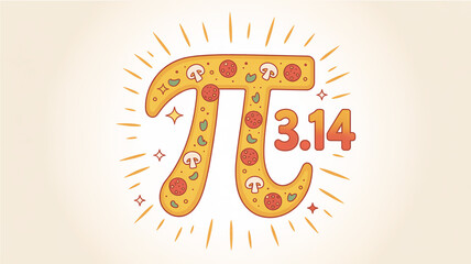 Obraz premium Celebrating pi day with a delicious twist