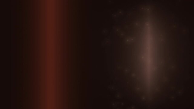 Red beam and white spark move through dark space