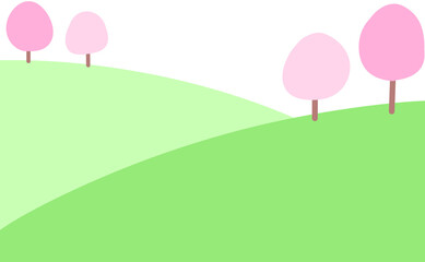 Spring illust calligraphy