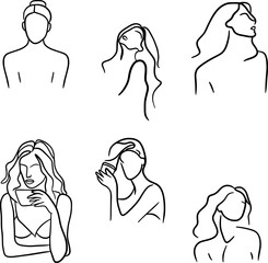 vector illustration of a woman