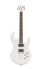 Naklejka premium Electric guitar isolated on transparent background. 3D illustration