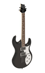 Naklejka premium Electric guitar isolated on transparent background. 3D illustration