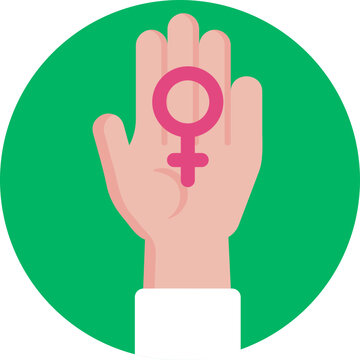 A symbol representing gender equality and women&rsquo;s rights.