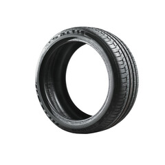 Car tires with a great profile isolated on transparent PNG background.