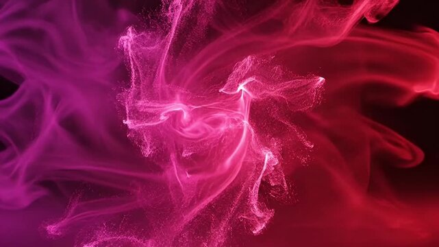 Abstract 3D Rendering of a Glowing Pink Torus Morphing with Swirling Energy and Fluid Dynamics