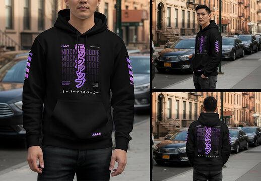 Urban Streetwear Hoodie Mockup 