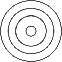 Concentric Circles Icon &ndash; Target, Focus, Symmetry, Geometry, Wave, Design, Abstract, Vector Symbol