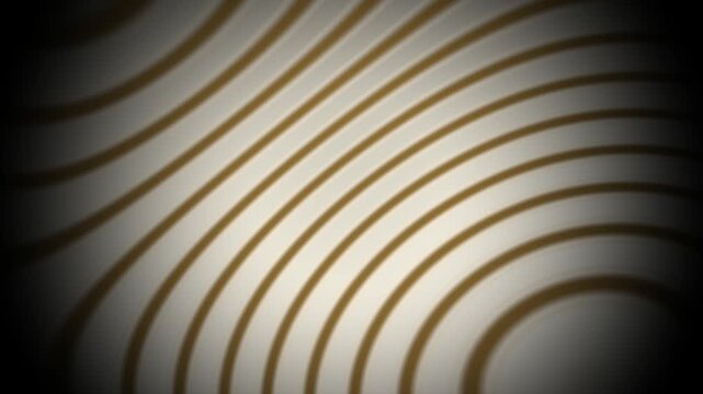 Gold and white circles radiate outward in a topographic contour pattern