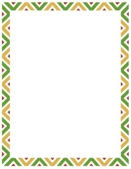 Obraz premium Colorful border design pattern