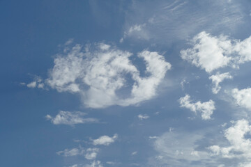 Weisse Quellwolken, Blauer Himmel, Deutschland