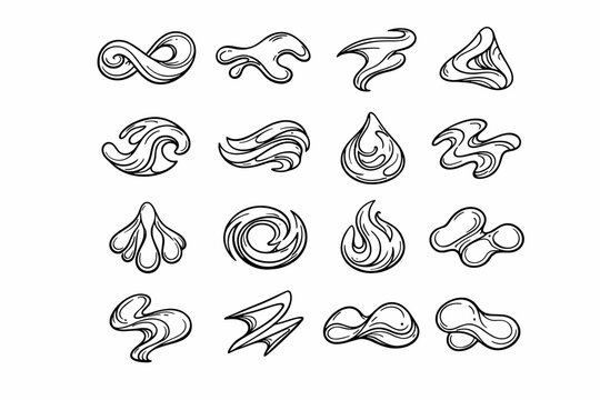 Simple generation image zeta vector icon mu abstract epsilon alpha form delta
