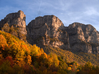 Obraz premium View of the Astraka Mountains in Epirus, Greece