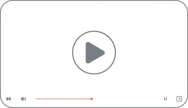Video Player Interface with Play Button