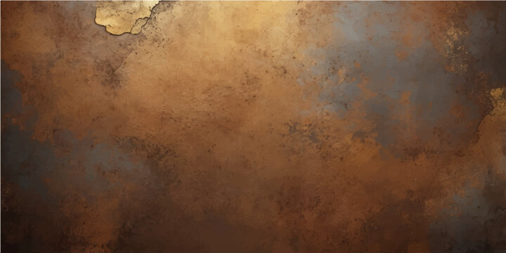 A dark and grungy antique metal surface featuring a rough rusty texture and brown aged paint creates a vintage backdrop with a dirty pattern for a unique textured design