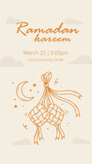 Ramadan Flat Celebration pack Banner