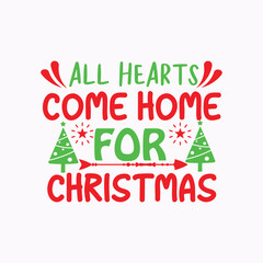 Fototapeta premium All hearts come home for christmas