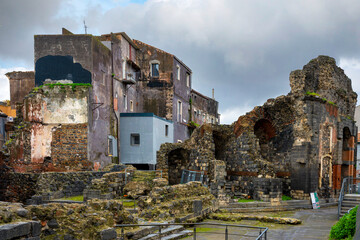 Roman Odeon Ruins in Catania
