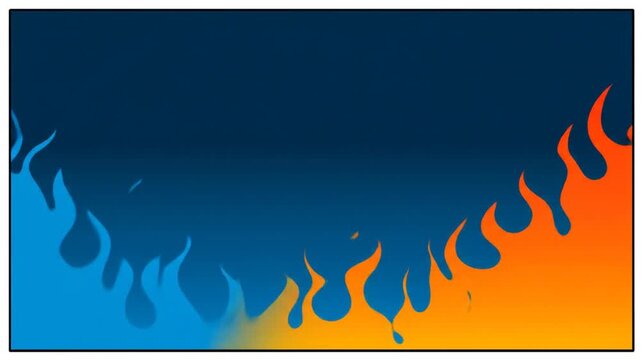 Abstract flames graphic for design element or editorial use