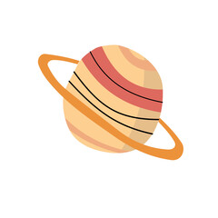 Planet with rings icon © DamarCanvas
