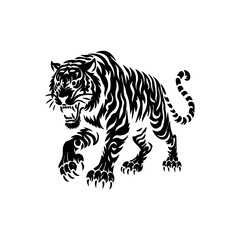 tiger vector illustration © DamarCanvas