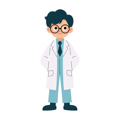 Fototapeta premium young doctor with stethoscope