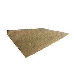 Closeup of sandy texture surface isolated on a transparent background