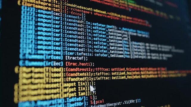 Coding Script Displayed on Computer Screen
