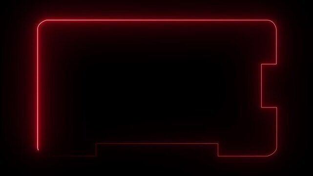 4K digital neon HUD futuristic background. Future technology interface data sci-fi display screen.Digital hud graphic for information call box bars,business,industry,beyond,and news channels.4k video.